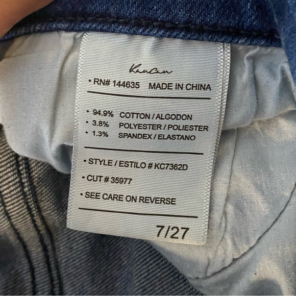 KANCAN EVANGELINE HIGH RISE ANKLE SKINNY JEANS - Picture 3 of 5